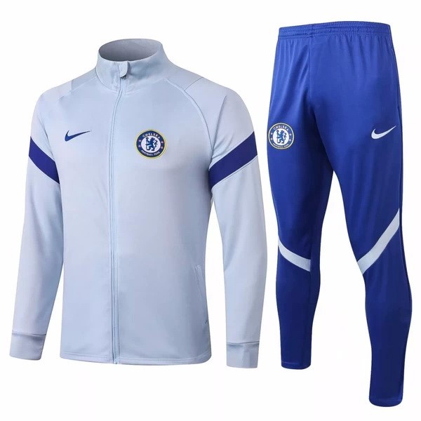 Chandal Chelsea 2020-21 Gris Claro Azul